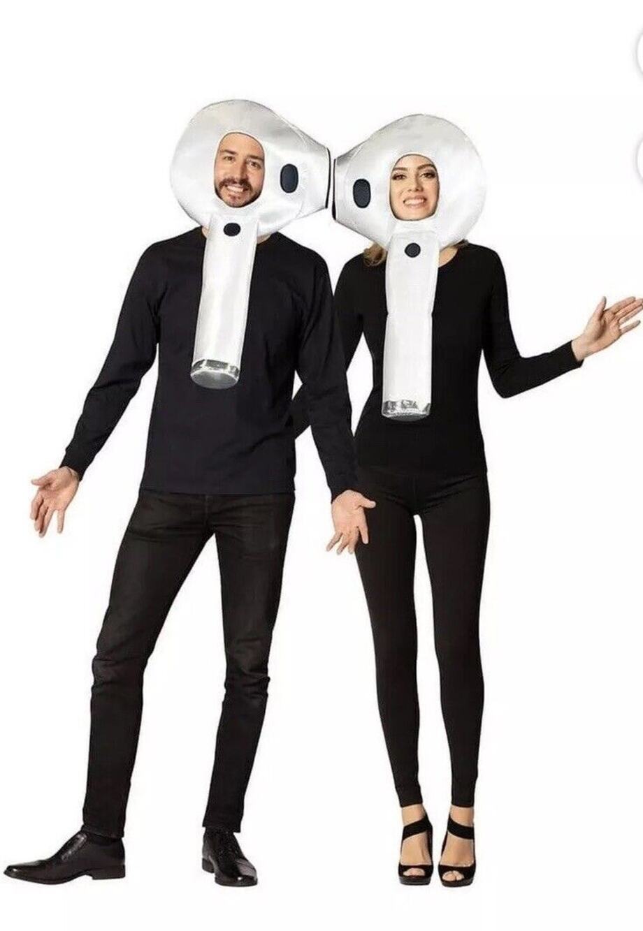 Rasta Imposta Adult Ear Buds Couple Costume - One Size Fits Most - White